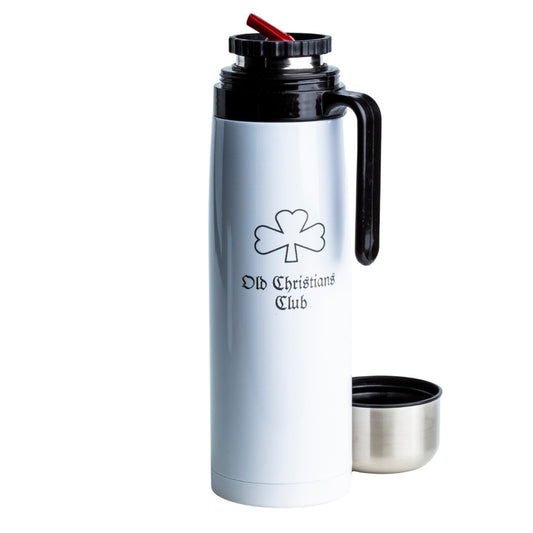 Termo Clasico de Acero 1L Blanco