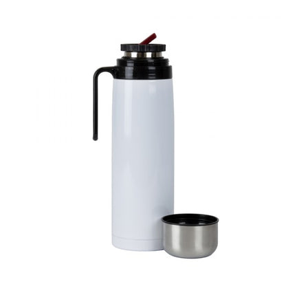 Termo Clasico de Acero 1L Blanco